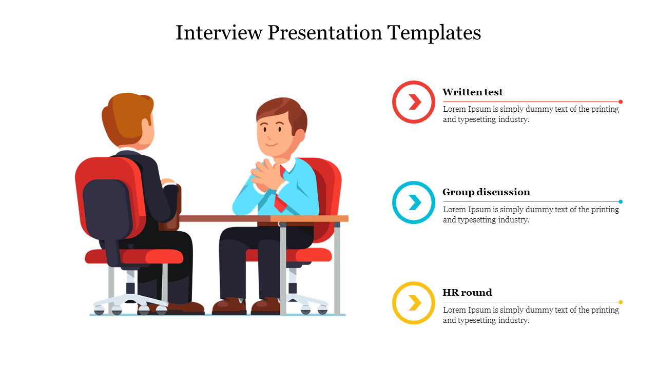 Best Interview Presentation Template Slide PowerPoint